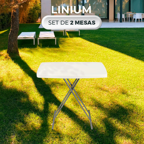 Pack 2 Mesas Linium Indiviudual Plegable 3 Niveles Ajustable