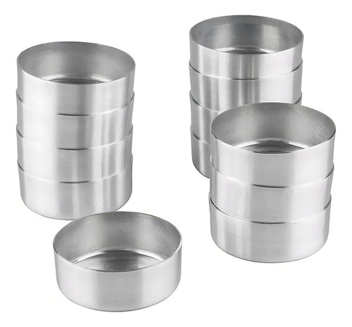 Formas Para Pao De Mel Nº 3 Em Aluminio Com 24 Unidades Cor Cinza
