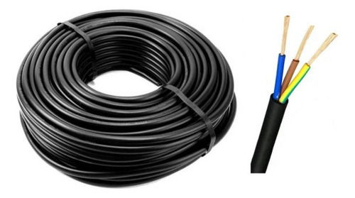 Cable Taller 3x2.5 Mm Rollo X 50 Mts Tipo Tpr Electro Cable