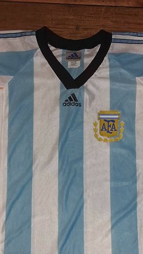 Camiseta De La Selección Argentina 1998 Adidas Fan (Usado)