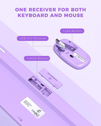 Venderse Como Rosquillas. Teclado Lila Teclas Redondas +