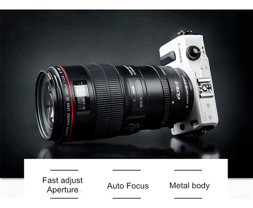 Adaptador Viltrox Para Lente De Enfoque Automático Ef-eos M