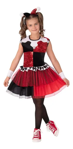 Rubies Girls Dc Super Villains Harley Quinn Disfraz Tutú Ves