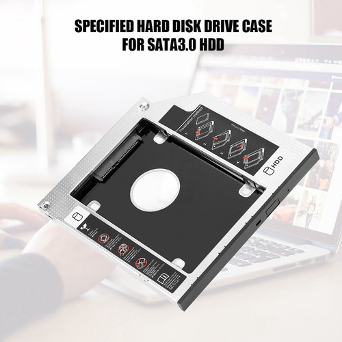 Sata 9,5 Mm Ssd Hdd Disco Duro Unidad De Cd/dvd-rom Adaptado