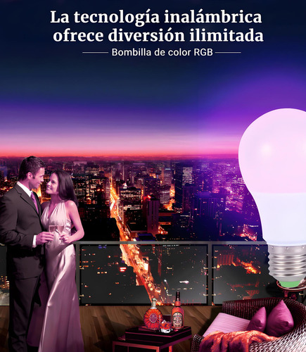 Rgb Bombillas Inteligentes De Cambio De Color 2pcs 110v Yosoo