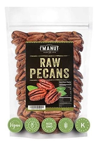 Raw Pacanas Mitades, 44 Oz (2,75 Libras) Se Compara Con Orgá