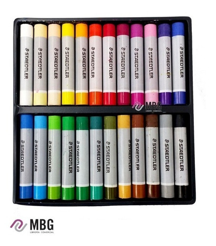 Imagen 2 de 3 de Pasteles Oleo Staedtler Por 24 Colores