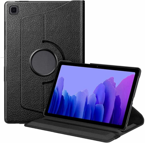 Imagem 2 de 6 de Capa Case Giratória+ Película Vidro Galaxy Tab A7 T500 T505