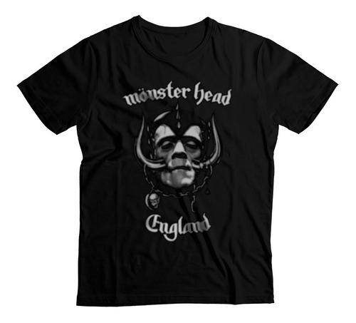 Playera Monsterhead - Motorhead Frankenstein Terror Metal