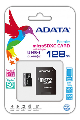 Memoria Micro Sd 128gb Adata Clase 10