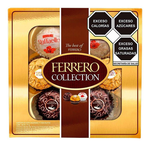 Surtido Chocolates Ferrero Collection Rondnoir Raffaello 77g