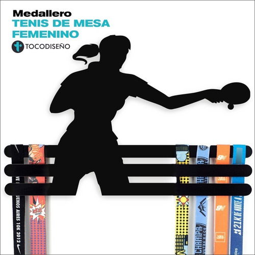 Medallero Deportivo Tenis De Mesa Femenino Ping Pong