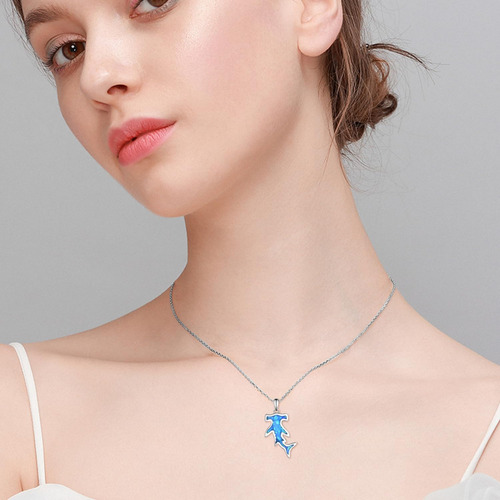 Colar De Tubarão Sczklaq Para Mulheres, Shark Necklace Mart