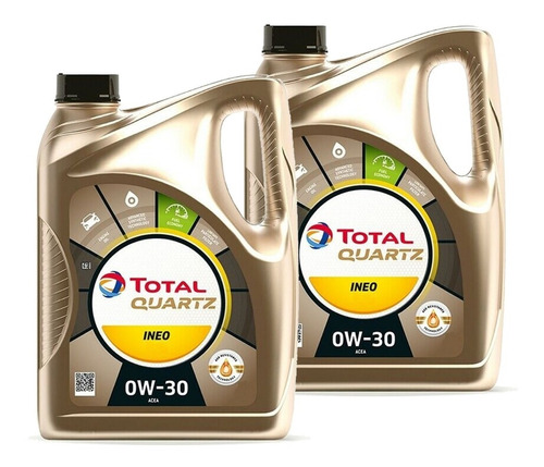 Kit X 8 Litros De Aceite Total Quartz Ineo First 0w-30 Thp