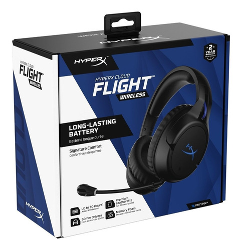 Imagen 4 de 6 de Auriculares Hyperx Cloud Flight Inalámbricos Gaming Ps5 Ps4