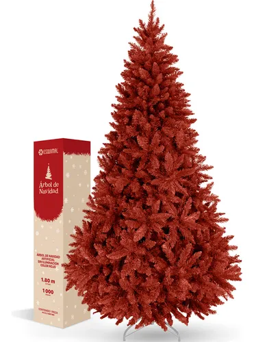 comprar Árbol Navidad Pino Navideño 1.8m 1000 Ramas - Esquimal Color Rojo