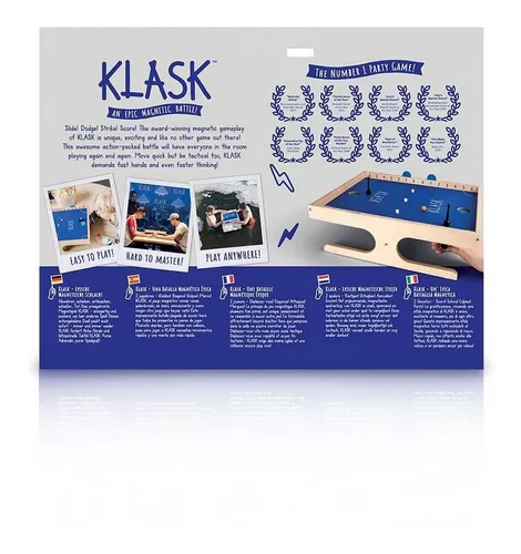 Ganha o KLASK! Um jogo para todos em qualquer lugar!