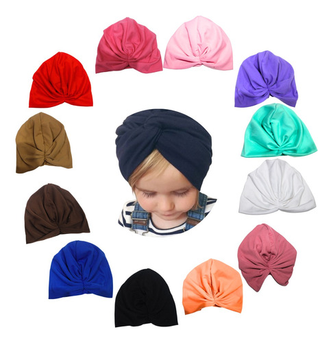 Gorrito Para Bebé Niña Turbante Headwrap Surtido Mix 12pz