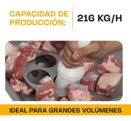 Molino Embutidor #22 2 Hp Rhino Acero Inox Molem-22m2 B D V