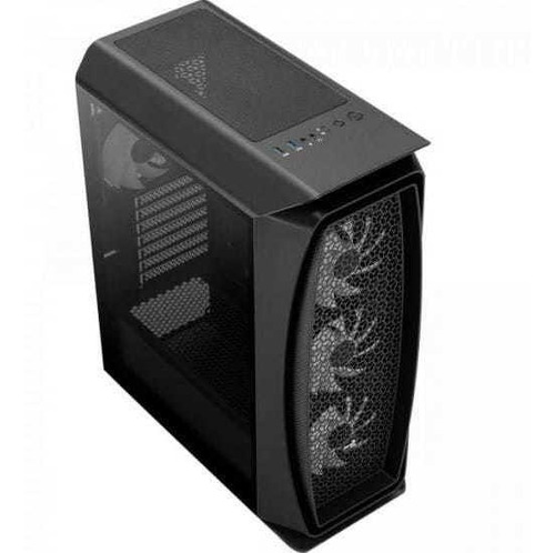 Imagem 3 de 10 de Gabinete Gamer Mid Tower Rgb Aero One Frost Preto Aerocool