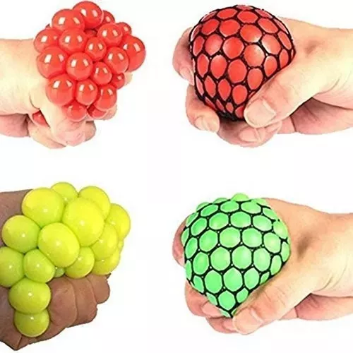 Paquete de 24 bolas antiestrés de aumento lento, bola elástica para aliviar  la ansiedad y el estrés, pelota sensorial para terapia de manos, juguete