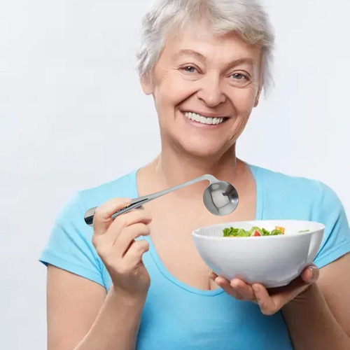 Anciano Codo Tenedor Cuchara Tenedor De Comer En Ángulo Cuch