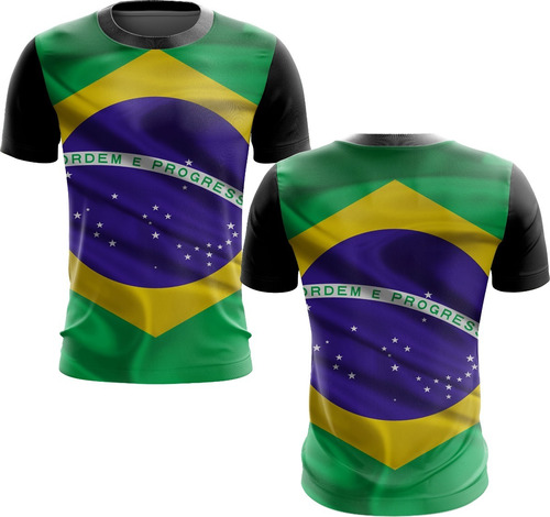 Camiseta Camisa Brasil Arte Frente E Costas 05