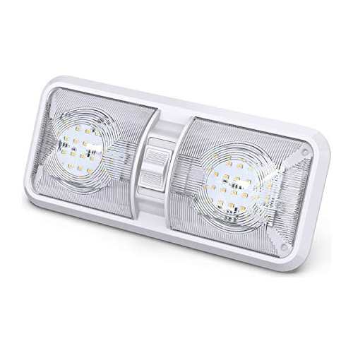 Juego De 2 Luces De Techo Led Doble De Rv Interruptor D...