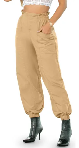 Jogger Mujer Beige Mp 101930