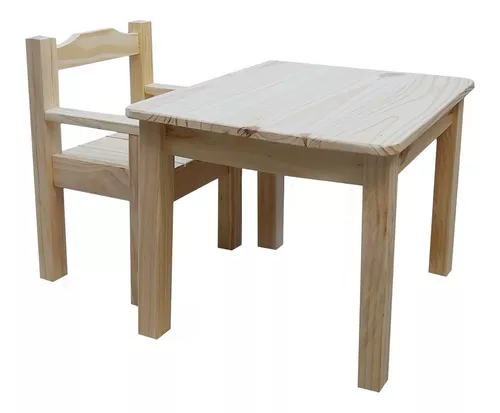 Silla Infantil Sillita Niños Madera Y Junco Con Apoya Brazos