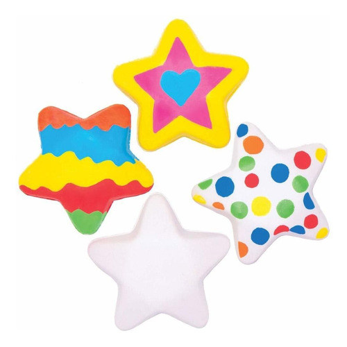 Baker Ross At932 Squishies Stars Crafts - Pack De 5 Unidades