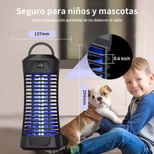 Lámpara Ultra Violeta Mata Mosquitos Eléctrico Repele Moscas