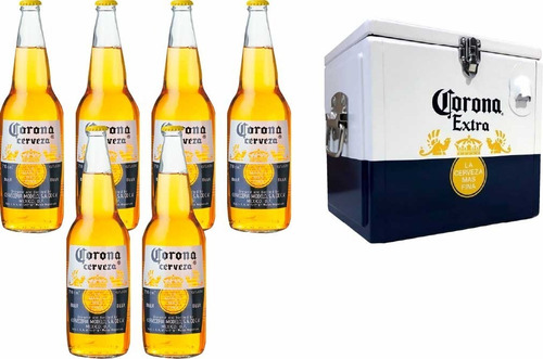 Imagen 1 de 1 de Cerveza Corona 710ml X6 + Cooler Corona