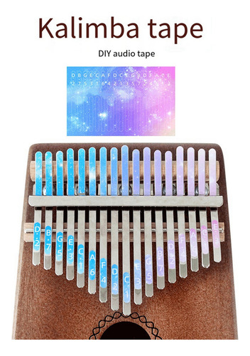 New 5 Pegatinas For Piano De Pulgar Kalimba De 21 Teclas