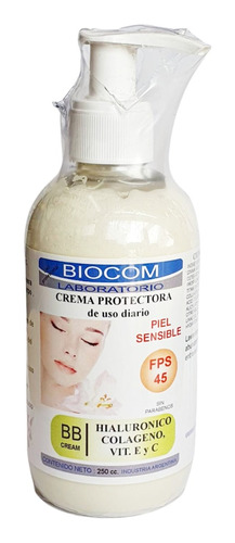 Crema Protectora Bb Cream Incolora 250 Gr Dia Facial Biocom