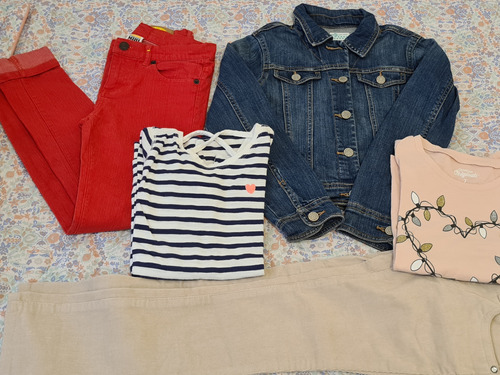 Lote Ropa Nena Talle 7-8.campera Jean.pantalones.remeras