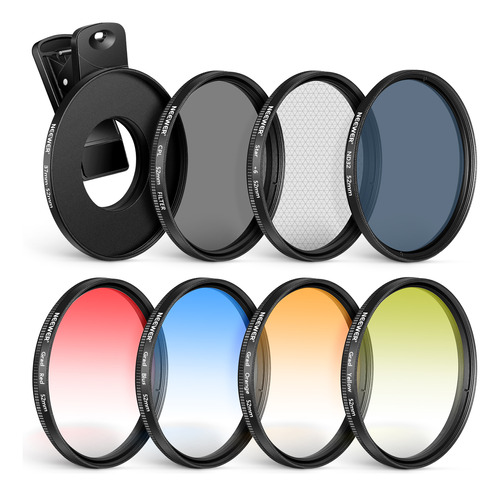 Kit De Filtros Neewer De 52 Mm Con Clip Para Móvil, Cpl Nd32