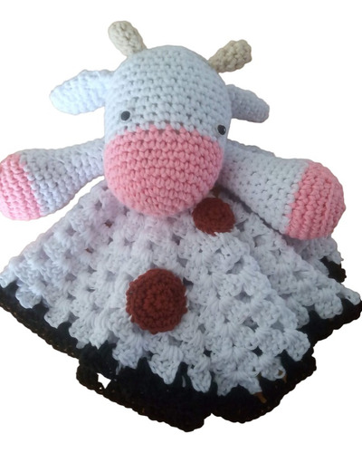 Manta De Apego Crochet - Vaca Amigurumi