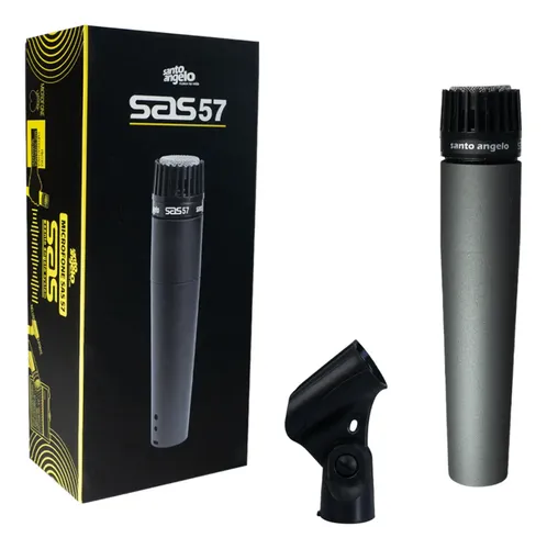 Microfone Profissional Dinâmico Sas57 Santo Angelo | Parcelamento