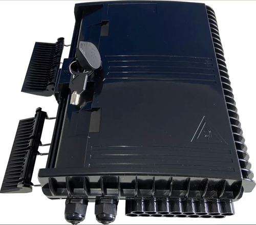 10x Cto Completa Com Splitter Box 1x16 Apc Homologada Anatel Cor Preto - LINK+