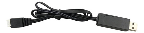 / 5 X 7.4v Usb Cable De Carga De Baterías Litio Color Negro