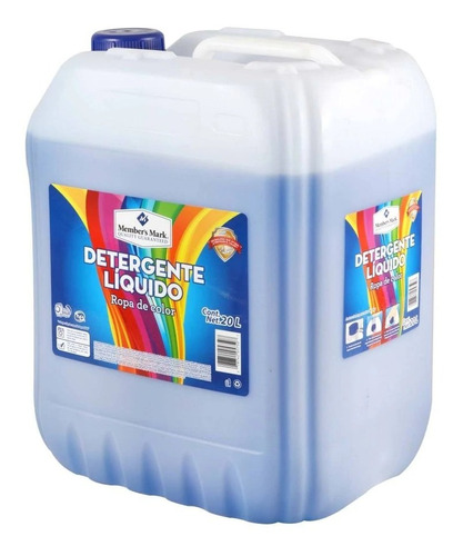 Detergente Líquido Member's Mark® Ropa Blanca Y Color, 20 L