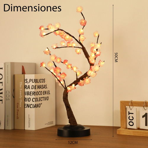Lámpara De Árbol De Bonsái Con 55 Decoraciones Led Luces