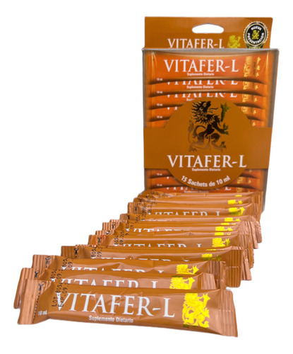 Vitafer-l Original Importado Caja De 15 Sobres 10 Ml