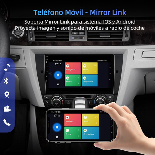 Zk Estéreo 2gb+32gb Para Bmw Serie 3 E90 E91 E92 E93