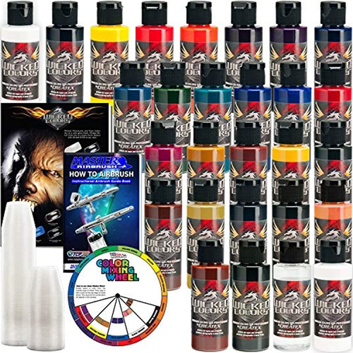 26 Pintura Varios Colores 2oz Set Para Aerógrafo