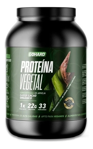 Proteina Vegetal Cacao O. + Pre Entreno G-punk - Gohard