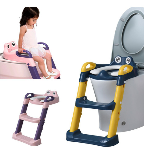 Assento Redutor Infantil Dobrável C/ Escada Mcfrog Maxi Baby