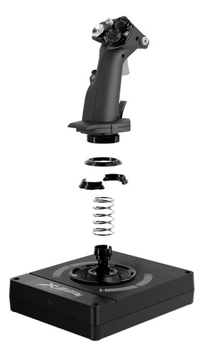 Open Box Controle Simulação Saitek Logitech Rgb X56 Hotas Preto