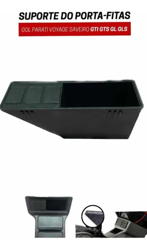 comprar Acabamento Suporte Porta-fitas Console Gol Gti Gts Quadrado
